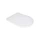 Qtap Сиденье для унитаза напольного (Vlasta) 560×363×30 мм, White, с микролифтом, Slim Duroplast, Quick Release QT28228300W3