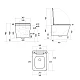 Унітаз підвісний Qtap Tern Ultra Quiet 520×345×325 мм, Beige, з сидінням Slim Duroplast / Soft-close / Quick Release QTTER26SB49001