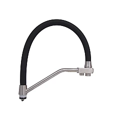 Вилив у зборі Lidz (300х280х32) для змішувача для кухні Aria 020F3 Nickel/Black LDARI3002803249336