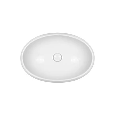 Умивальник-чаша Qtap Leo 60х40 з донним клапаном QT11117060GW