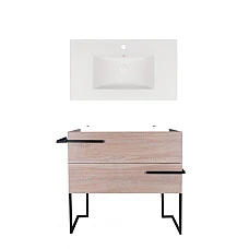 Тумба підлогова Qtap Taurus 80х44 з умивальником Albatross New QT71TA44017