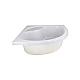 Lidz Latwa SC80x80.SAT.HIGH.FR Душевая кабина полукруглая, стекло Frost 4 мм + Lidz Душевой поддон KAPIELKA ST80x80x41, с панелью