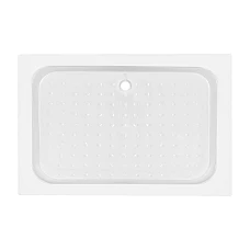 Душевой поддон KAPIELKA ST120x80х14 низкий, прямоугольный, диаметр слива 52 мм Lidz