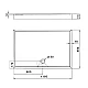 Душевой поддон KAPIELKA ST120x80х14 низкий, прямоугольный, диаметр слива 52 мм Lidz