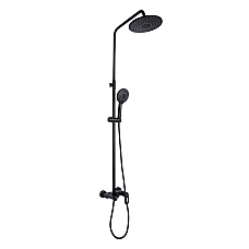 Душова система на три споживача (з виливом) Lidz Latwa 1030 (k35) LDLAT1030BLA45422 чорний