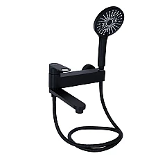 Змішувач для ванни Qtap Jay QTJAY260BLM45548 чорний матовий