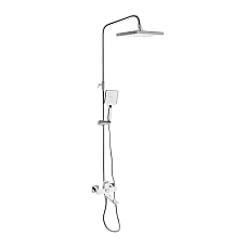 Душова система універсальна Qtap Presto на три споживачі (з виливом) QTPRE111CRW45580 Chrome/White
