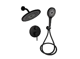 Душова система прихованого монтажу Qtap Scorpio QTSCO113BLM45897 чорний матовий