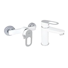 Набор смесителей Latwa 001 + Latwa 010 White