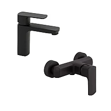 Комплект змішувачів для умивальника та душа Qtap Lipno 2в1 QTLIPNO1023101CB47268