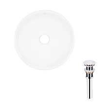 Умивальник накладний кругла 40х40 Qtap Owl з донним клапаном PU02