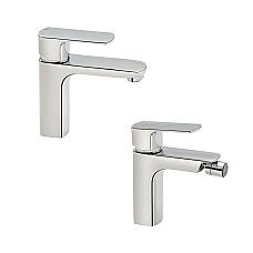 Комплект змішувачів Qtap Lipno QTLIPNO10101C + QTLIPNO2023101C хром