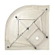 Душовий бокс Lidz Tani SB100x100.SAT.LOW.GR, скло тоноване 4 мм