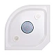 Душовий бокс Lidz Tani SB100x100.SAT.LOW.GR, скло тоноване 4 мм