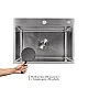 Мийка для кухні інтегрована Lidz Handmade H5843 Brushed Steel 3,0/1,0 мм LDH5843BRU49442