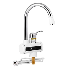 Проточний кран-водонагрівач для кухні Lidz Warm 058 LDWAR058WCR24985 білий/хром