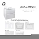 Комплект Qtap Albatross 605х725х460 White тумба подвесная + раковина врезная QT0172TP600D3060CW