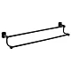 Держатель для полотенца Qtap Liberty двойной 600 мм QTLIBBLM1148 Black