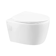 Унітаз підвісний Q-tap Leo QT11331002ERW безобідковий з сидінням 