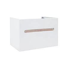 Тумба подвесная Qtap Virgo 80х46 QT1874TPА801W белый/белый дуб
