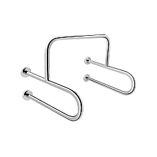 Поручень двойной для писсуара Qtap Freedom 600x520 QT229188CHR