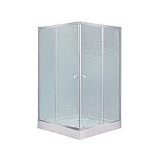Душова кабіна Lidz Wawel SC90x90.SAT.LOW.FR скло Frost з піддоном Mazur