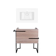 Тумба підлогова Qtap Taurus 70х44 з умивальником Albatross QT71TA44018