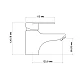 Смеситель для раковины Lidz Tani 001F1 (k40) LDTAN001F1CRM44957 Chrome