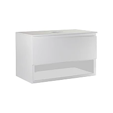 Тумба подвесная Qtap Robin 80х47 со столешницей QT1379TPН8001W белый