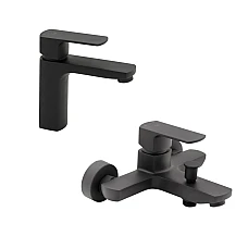 Комплект змішувачів для раковини та ванни Qtap Lipno 2в1 QTLIPNO1023101CB47269