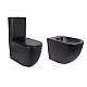 Акционный набор: Унитаз напольный Robin Ultra Quiet QT13226083AMB 660x360x855 Black + Биде напольное Robin QT13442141CMB 565x360x405 Black