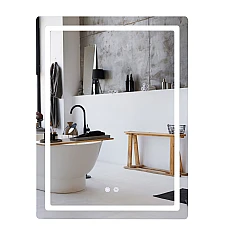 Дзеркало Qtap Mideya (MI2) 600х800 з LED-підсвічуванням Touch, з антизапотіванням, димером, рег. яскравості QT2078F6080