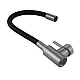 Змішувач для кухні Lidz Aria 015F3 (k35) з гнучким виливом LDARI015F3BGRP49564 Graphite/Black