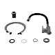 Змішувач для кухні Lidz Aria 015F3 (k35) з гнучким виливом LDARI015F3BGRP49564 Graphite/Black