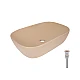 Раковина накладная Qtap Robin 600x390x150 мм, Beige, прямоугольная, с донным клапаном QTROB188SB49787