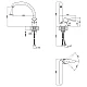 Смеситель для кухни Lidz Nicole 008F (k35) LDNIC008FCRM21877 Chrome