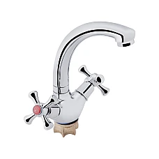 Змішувач для кухні Lidz Lamb 272F двохвентильний LDLAM272FCRM22018 хром