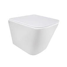 Унітаз підвісний Q-tap Tern QT1733052ERW безобідковий з сидінням