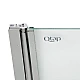 Штора на ванну Qtap Standard CRM407513APL стекло Pear 6 мм, 75х140 см, левая