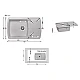 Кухонная мойка Lidz 770х490/200 STO-10 (LIDZSTO10770490200)