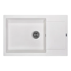 Кухонна мийка Lidz 781x510/200 WHI-01 LIDZWHI01781510200 білий