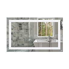 Дзеркало Qtap Mideya Quadro 100х60 з LED-підсвічуванням Reverse QT2078141870100W