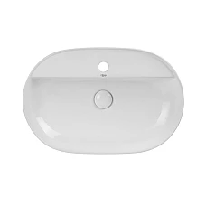 Умивальник чаша Qtap Scorpio 61x40 з донним клапаном QT14112203W