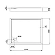 Душовий піддон Qtap Tern 301812C 100x80 з сифоном