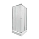 Душова кабіна Qtap Presto CRM1099SP5 Pear 197x90 з піддоном Tern 309912C з сифоном