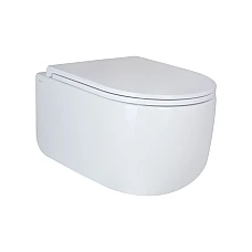 Унітаз підвісний Qtap Taurus безобідковий з сидінням Soft-close QT2433084EUQW