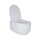 Унітаз підвісний Qtap Taurus безобідковий з сидінням Soft-close QT2433084EUQW
