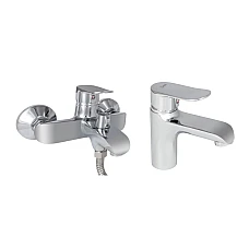 Набір змішувачів для ванни 2в1 Lidz Wieza хром