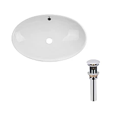 Умивальник накладний Qtap Dove 63x42 з донним клапаном PU02O