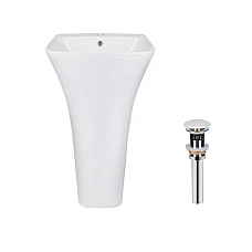 Умивальник підлоговий Qtap Crow з донним клапаном PU02O